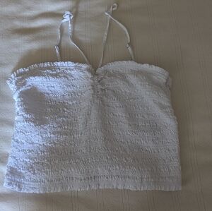 White Madewell Crop top size medium
